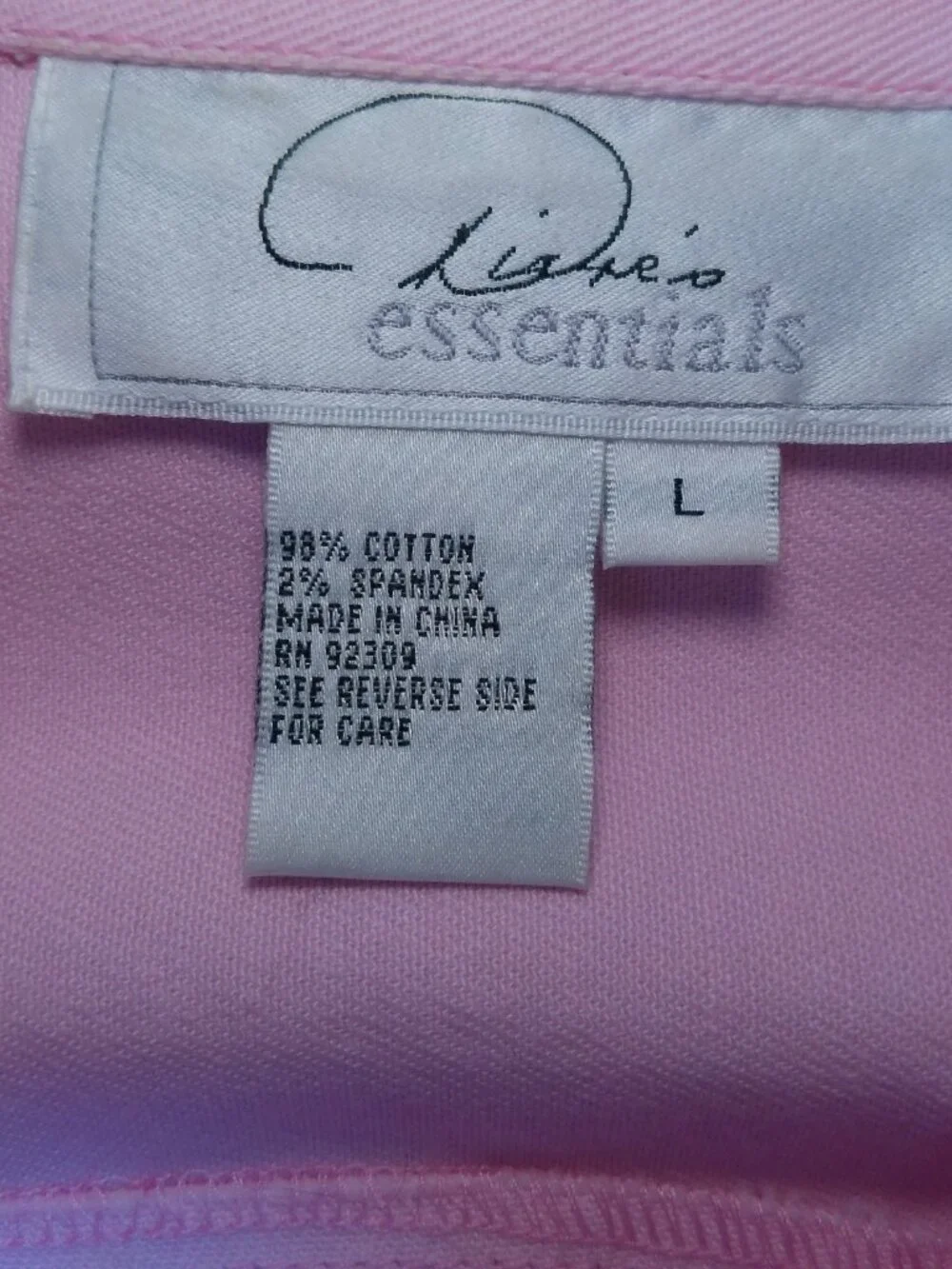 DIANE'S ESSENTIALS Pink Denim Jacket Size Large - Picture 11 of 11